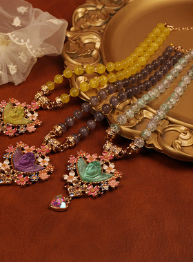 KF合金天使滴釉爆裂珠磁吸扣项链