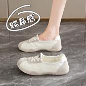 女34码 女鞋 一脚蹬孕妇鞋 轻便防滑运动鞋 浅口帆布鞋 女2025春夏新款