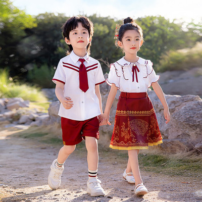 六一节幼儿园马面裙女儿童中国风合唱服小学生毕业班服表演出服装