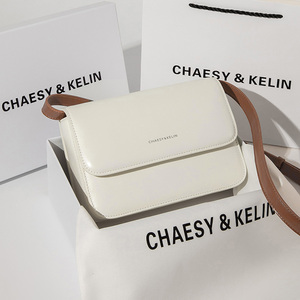 包包女2023新款潮真皮斜挎包女高级质感小众设计轻奢风琴豆腐女包