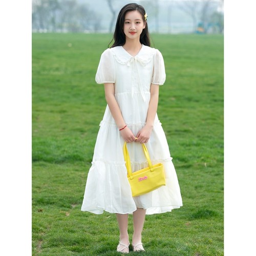 少女连衣裙仙气超仙森系初中学生