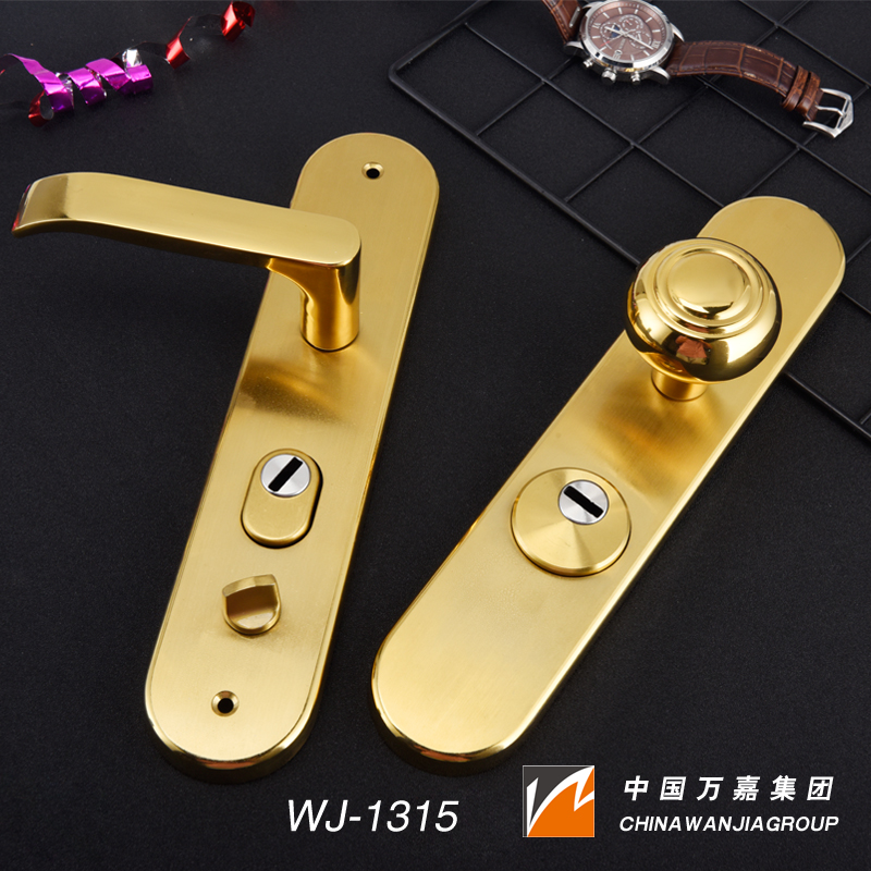 万嘉新款通用拉手加厚不锈钢门锁