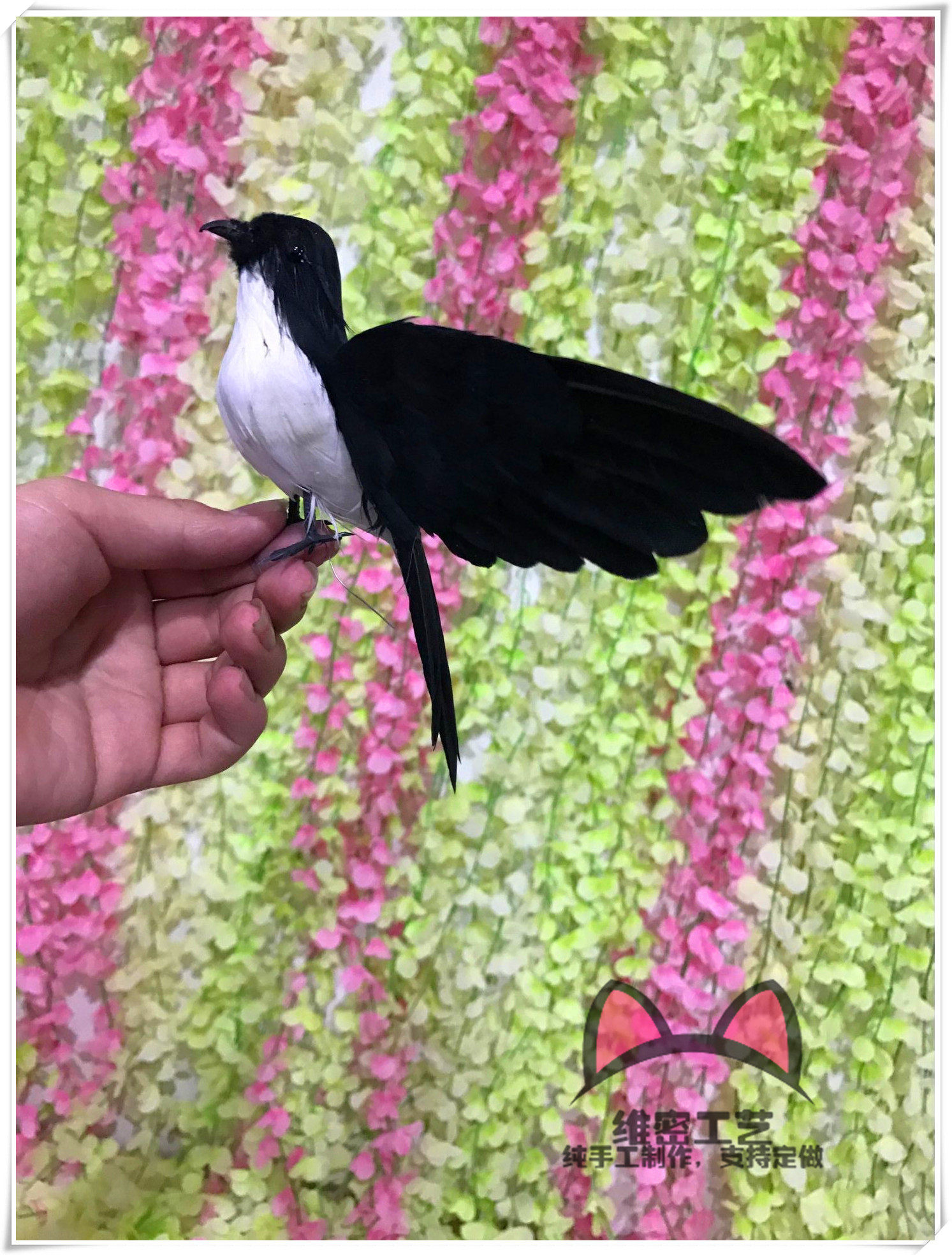 仿真燕子展翅燕子羽毛燕子动物模型园林摆件马来西亚金丝燕