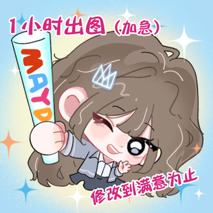 qq人头像线条设计情侣简约手绘定制可爱饭圈oc约稿Q版动漫