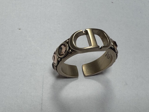 奢华定制系列重工立体浮雕字母戒指