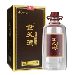 世义德5L固态法46度玻璃桶清香型
