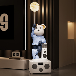 暴力熊客厅大型落地摆件沙发电视柜旁装 饰品轻奢高档乔迁新居礼物