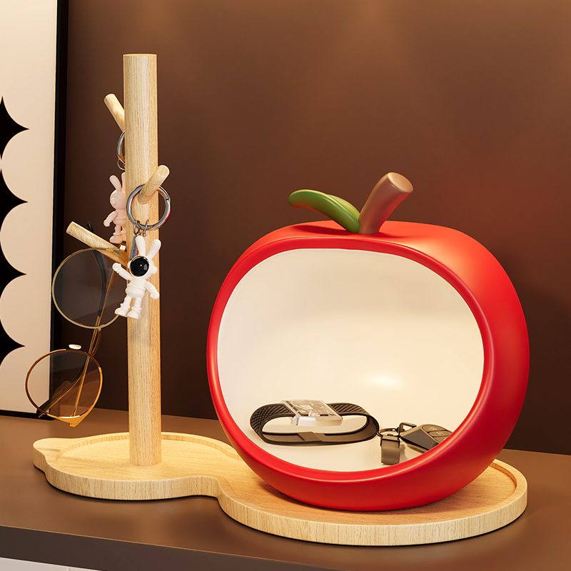 平安喜乐入户玄关钥匙收纳摆件