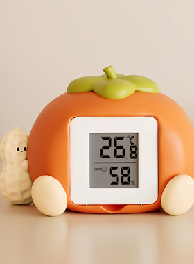 创意时钟温湿度计家用室内高颜值