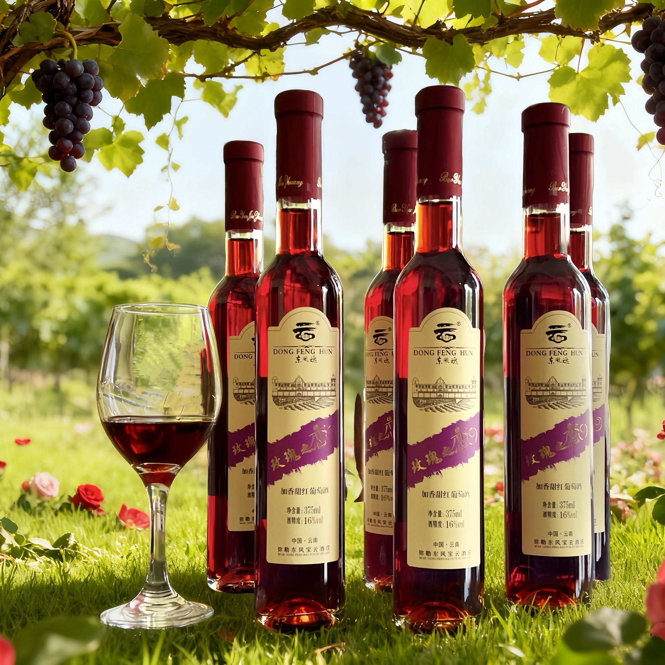 云南弥勒红酒宝云酒庄东风魂玫瑰之恋玫瑰鲜花甜红葡萄酒女士果酒,酒类,干红静态葡萄酒,淘宝优惠券,粉丝福利购,淘宝优惠卷