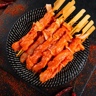 骨肉相连10包250串半成品烧烤肉串 鸡脆骨串烧烤油炸小吃骨肉香连