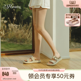 厚底增高勃肯鞋 明星同款 新款 Yana夏季 一字拖女 73hours女鞋