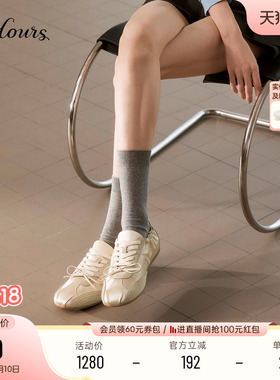 杨紫同款73hours女鞋假期富人春秋季新款芭蕾平底德训鞋休闲鞋