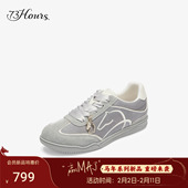 马年系列 时尚 73hours女鞋 马上富2026春季 新款 板鞋 复古德训鞋