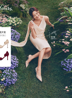 【辛芷蕾同款】73hours女鞋蔷薇少女2026春季新款高跟鞋婚鞋