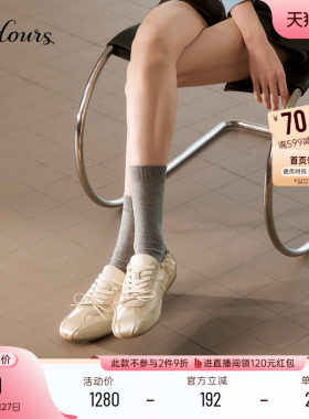 杨紫同款73hours女鞋假期富人春秋季新款芭蕾平底德训鞋休闲鞋