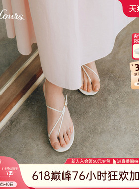 73hours女鞋秀场直击2026夏季新款时尚气质一字带高跟时装凉鞋女