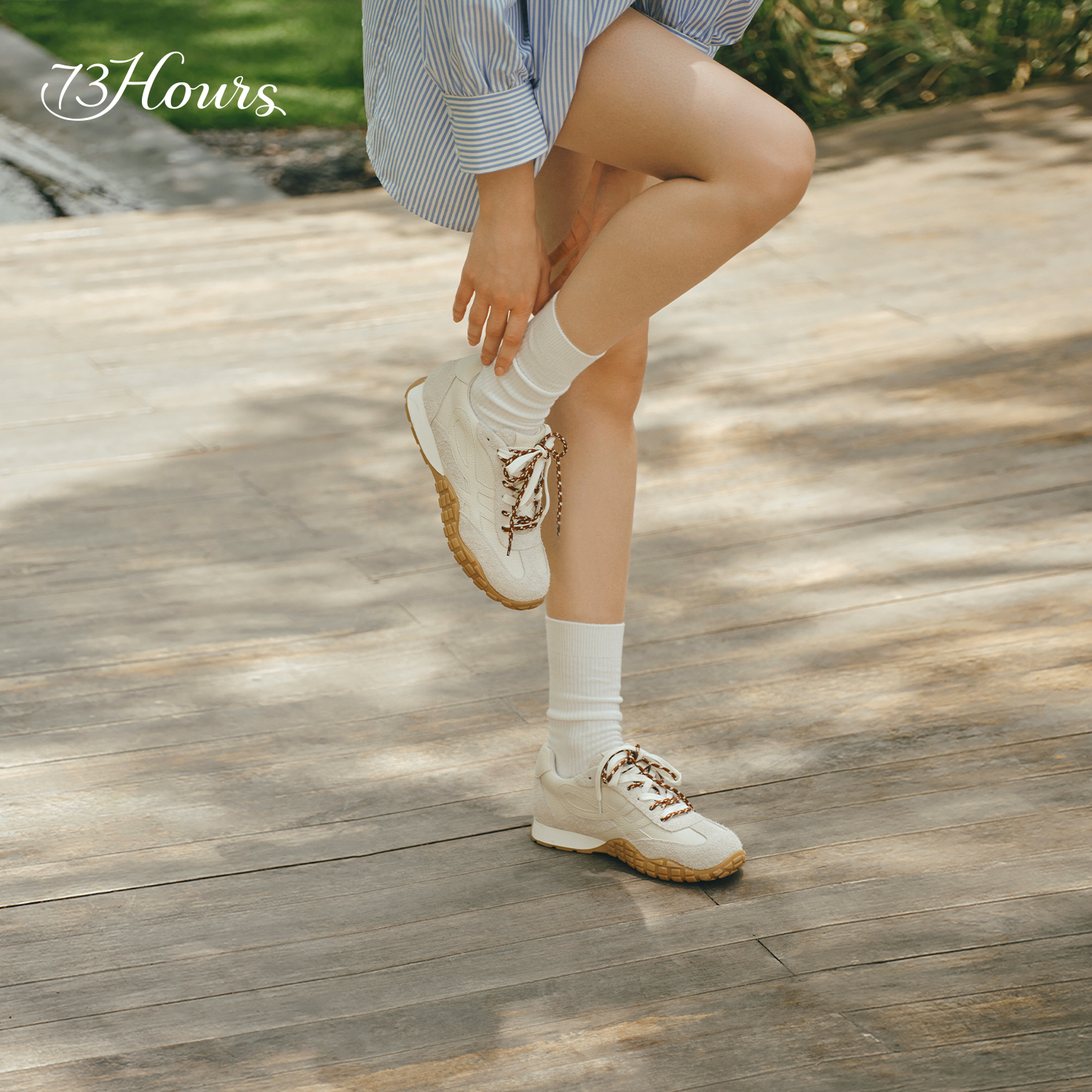 73hours双系带德训鞋休闲鞋