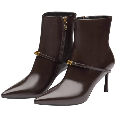 73hours冬季新款瘦瘦靴裸靴