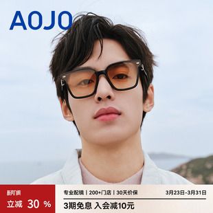 AOJO澳镜新款 防紫外线墨镜女大框显脸小潮流太阳镜男AJ105SK271