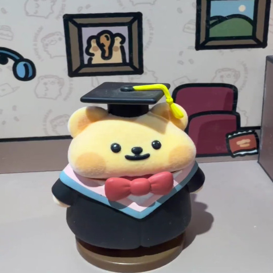 正版小熊虫”这像话吗“系列MINI盲盒植绒公仔桌面Q版摆件女礼物