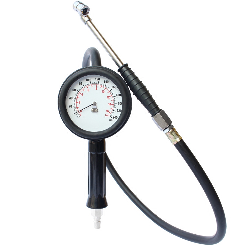 胎压表汽车轮胎充气表加气枪嘴轮胎打气嘴加气杆充气咀检测工具