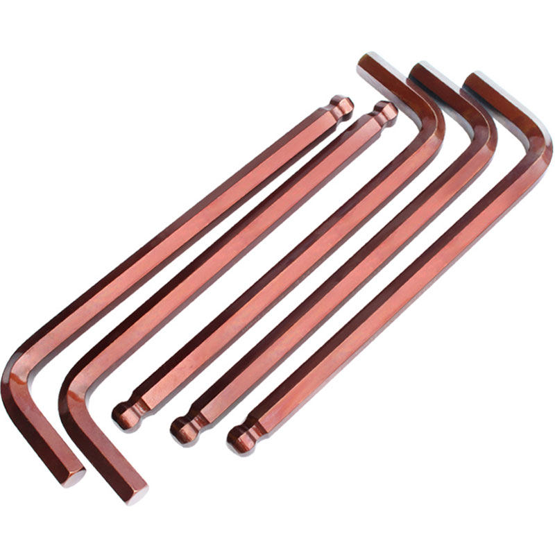 内六角扳手单个梅花内六方棱件6角公制扳手万能六棱匙长手动工具