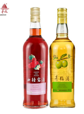 北京丰收牌山楂露酒青梅酒女士果酒日常配餐甜酒700ml*2瓶组合装