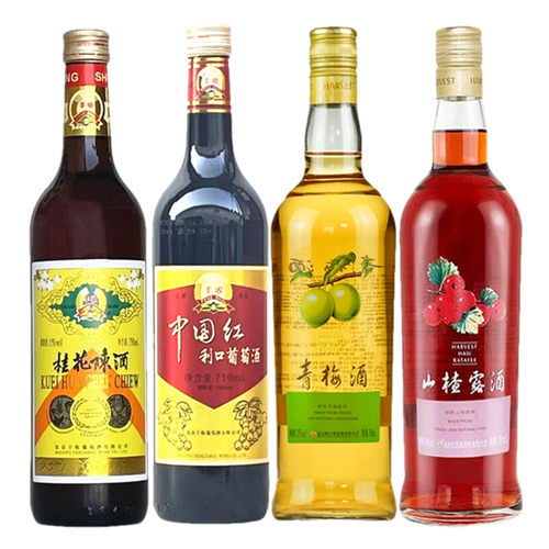 葡萄酒丰收4款组合装甜酒
