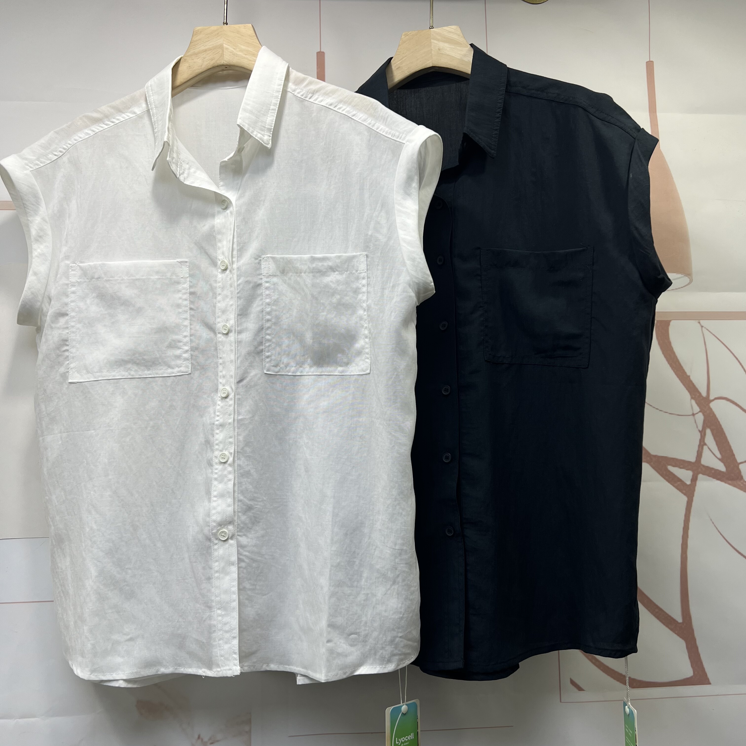 水木工芳品牌货轻奢高级别致感过肩衬衫女宽松显瘦上衣2668