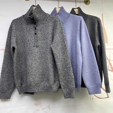 水木工芳2025冬新款百搭显瘦休闲半高领针织衫毛衣女9138