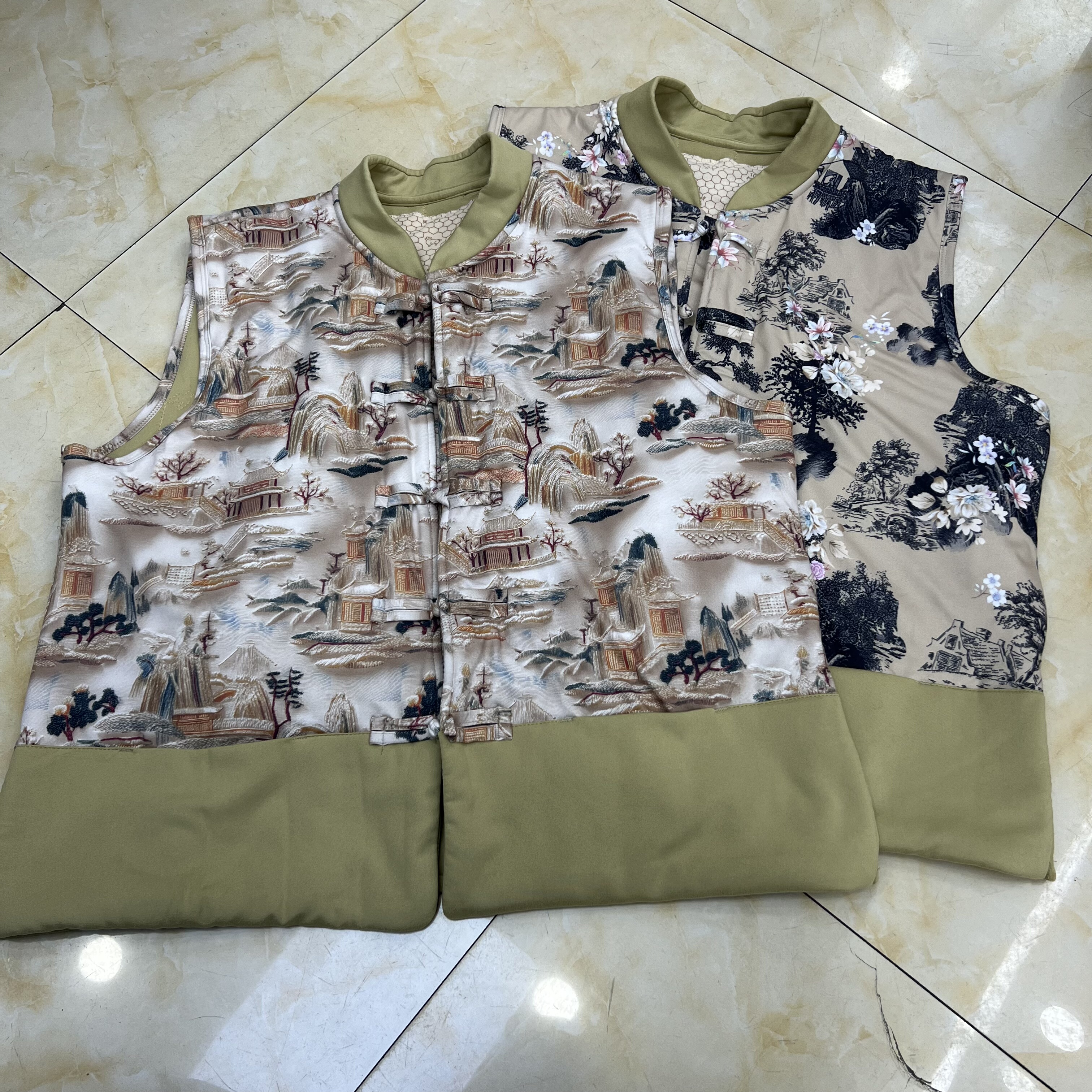 水木工芳2025冬季新款百搭显瘦休闲新中式国风羊毛马甲女9162