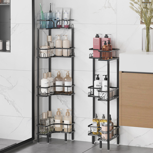 浴室三角置物架落地卫生间厕所淋浴架沐浴露洗发水洗手间转角收纳