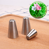 小孔草地不锈钢裱花嘴 小草绒毛头发蒙布朗栗子泥烘焙裱花工具