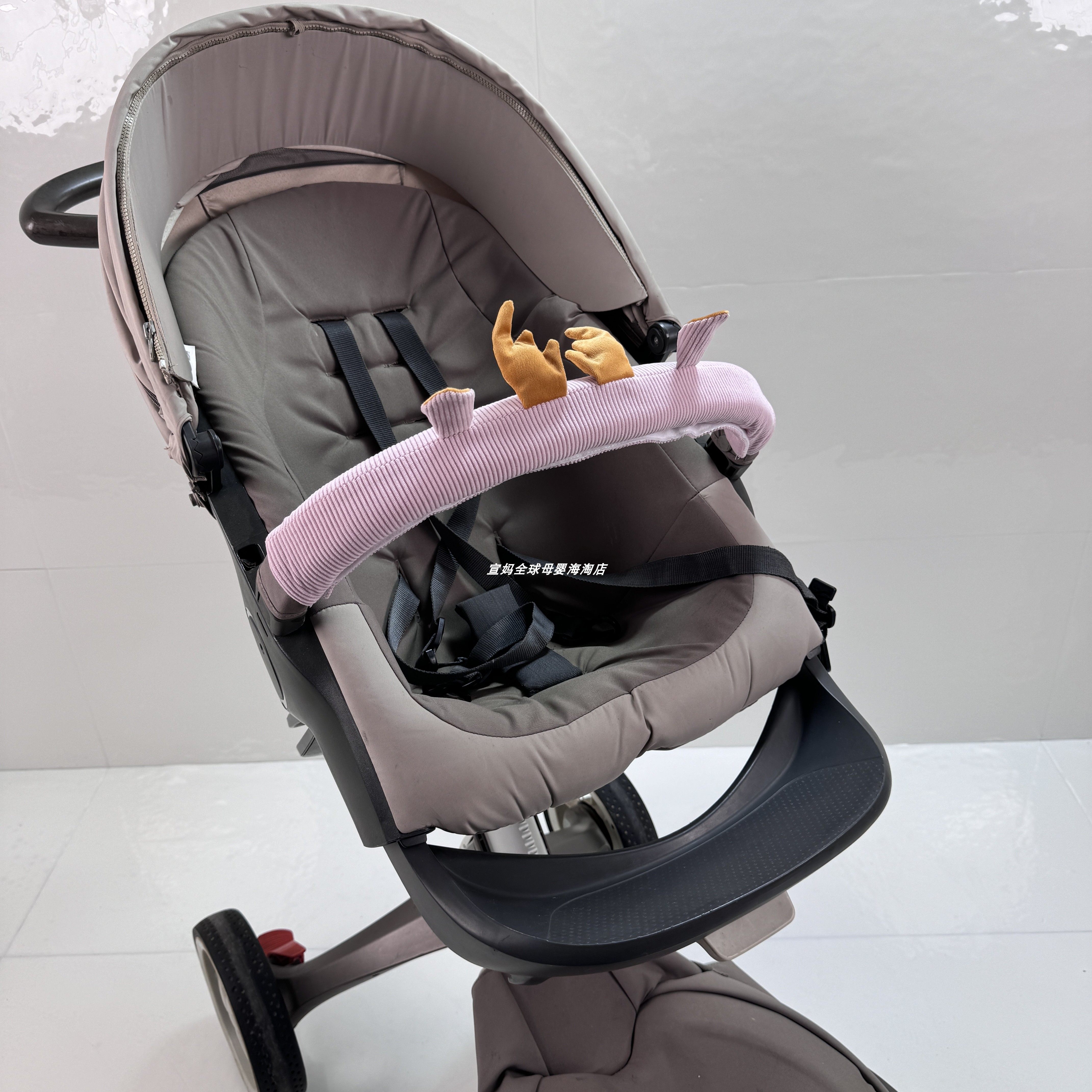 适用stokke X ploryX推车扶手啃咬巾V4V5V6宝宝扶手防啃咬保护套