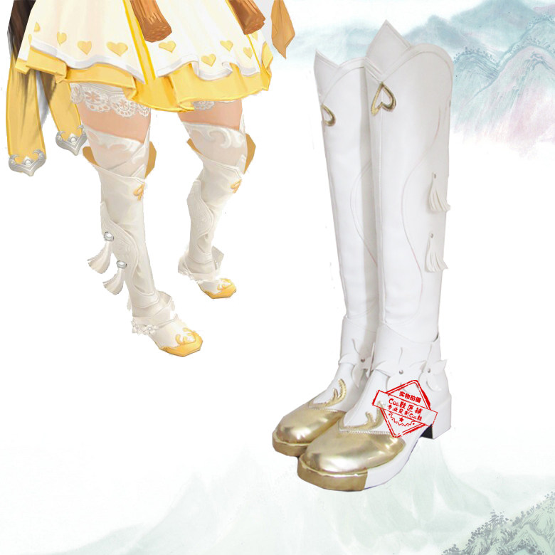 J62 剑W三 雪河叽萝 cosplay鞋子定做靴子