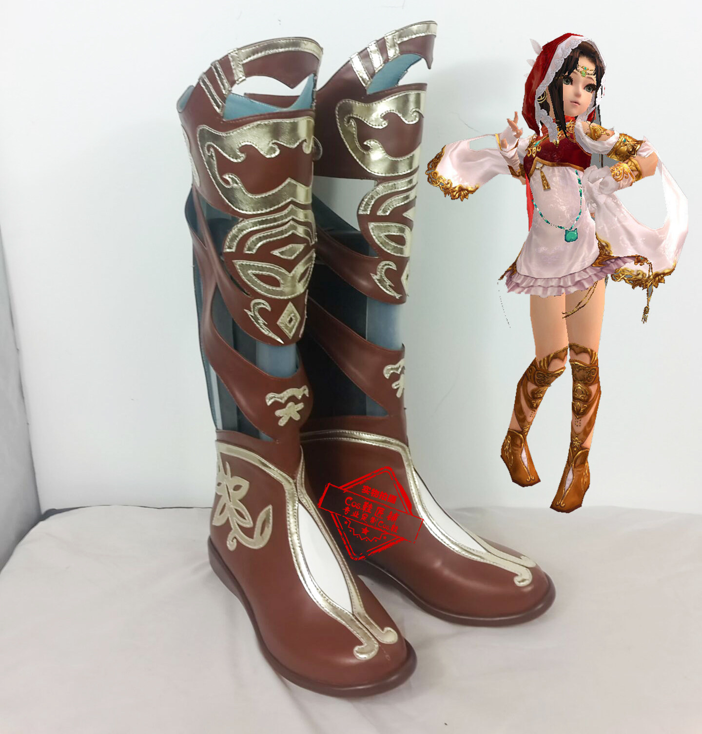 剑网三 明教破军套 喵萝cosplay鞋 cos鞋 j2