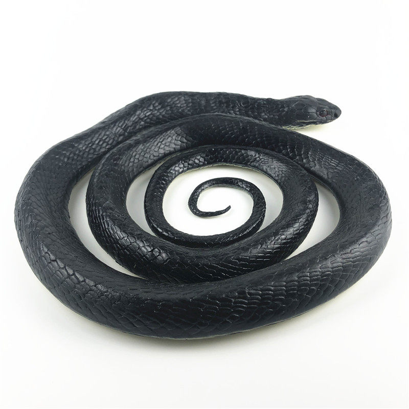 미국 AAA 벌크 3A 시뮬레이션 야생 동물 모델 뱀 큰 검은 뱀 길이 약 130 CM