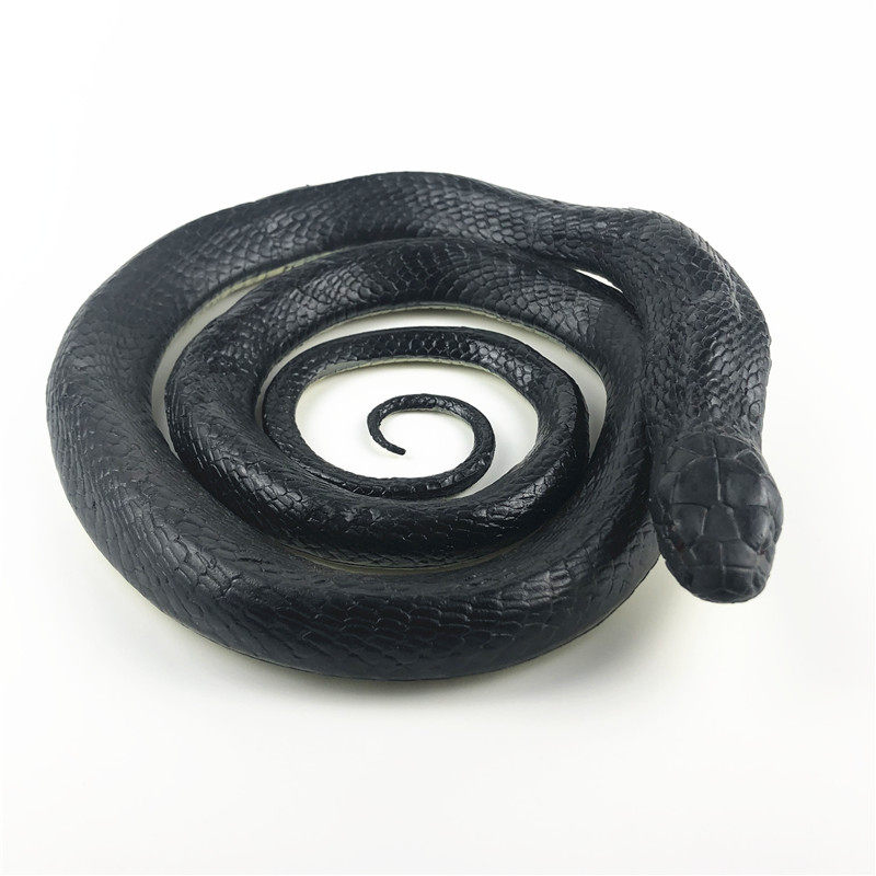 미국 AAA 벌크 3A 시뮬레이션 야생 동물 모델 뱀 큰 검은 뱀 길이 약 130 CM