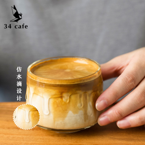 dirty咖啡玻璃杯透明玻璃杯