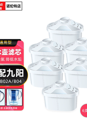适配九阳净水壶滤芯B04B02A家用滤水壶德国碧然德美的QC1651通用
