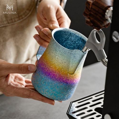 MUVNA慕威纳钛打奶杯咖啡拉花杯