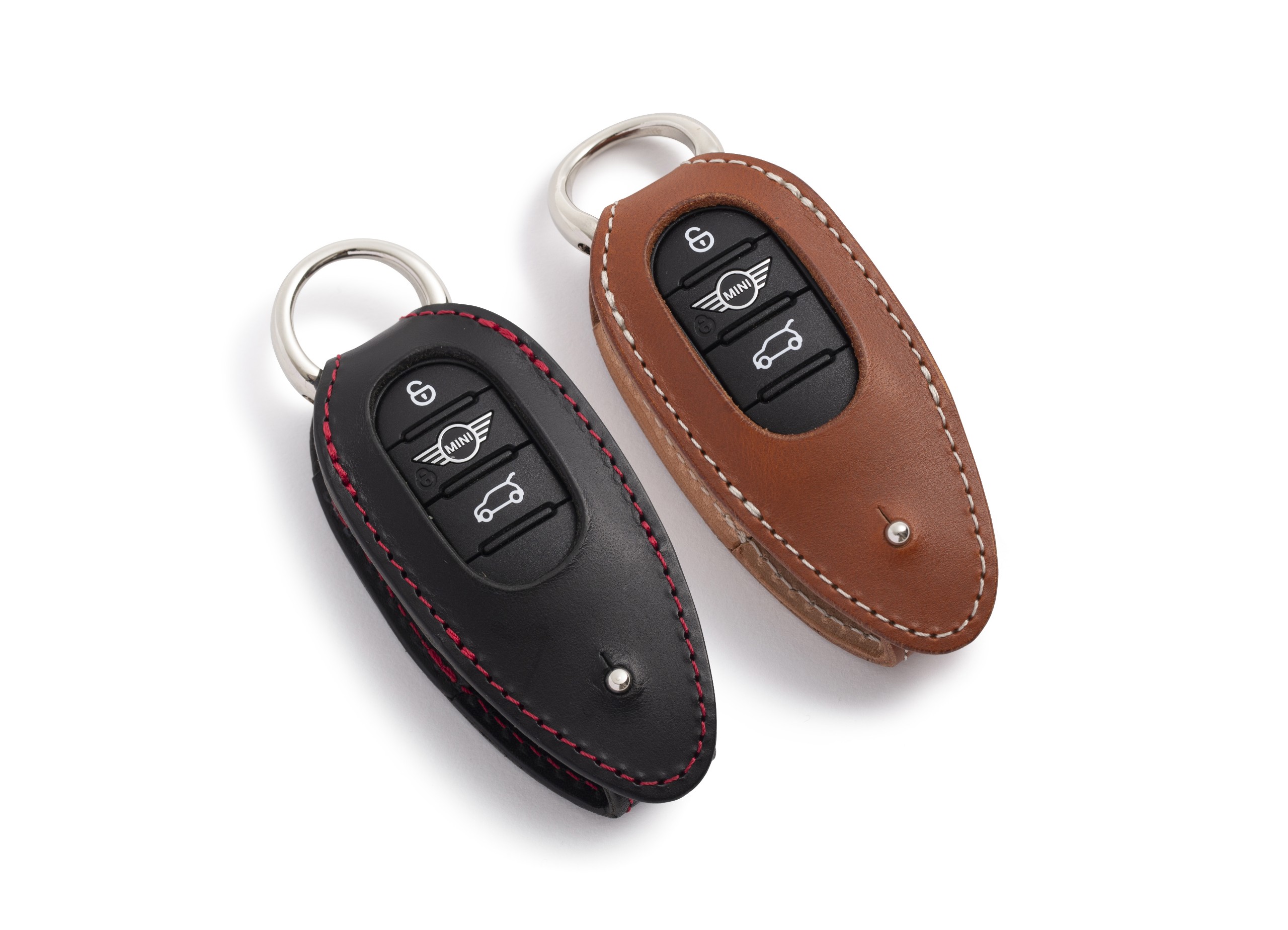现货日本正品3DDesign  宝马MINI F底盘 小牛皮钥匙包 干邑 黑色