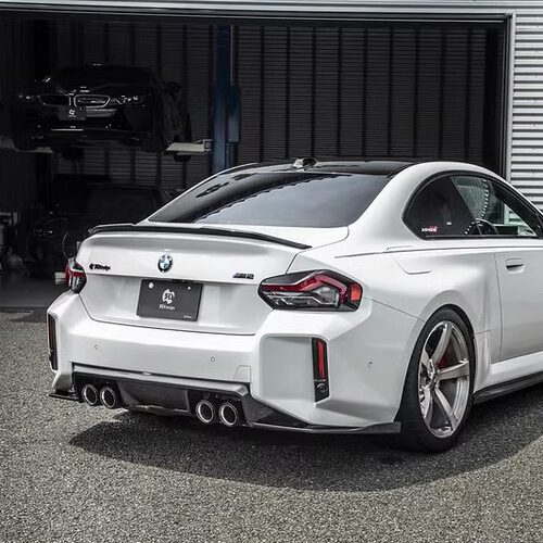 正品日本3DDesign 宝马BMW G87 M2 碳纤维后唇扩散器全包裹套件