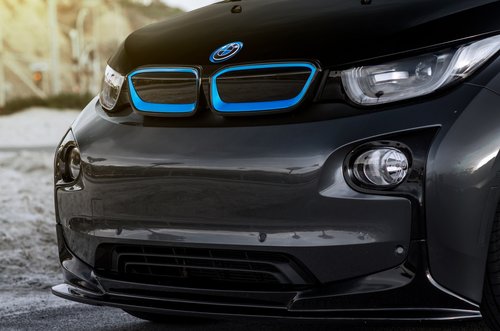 3D Design 宝马BMWi3 i01 前唇扰流器 树脂材料 原厂正品