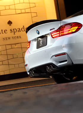 正品3D Design BMW宝马F82M4干式碳纤维尾唇扩散器1型 行货质保