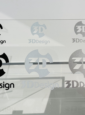 日本3DDesign Logo汽车反光贴纸BMW宝马A款白色黑色枪灰正品进口