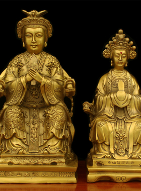 摆件神像碧霞元君风水泰山圣母
