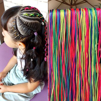 90cm 4-30Pcs Colorful Randomly Hair Braids Rope Strand for H