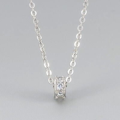 Necklace for Women Vintage Style Exquisite Zircon Geometry W